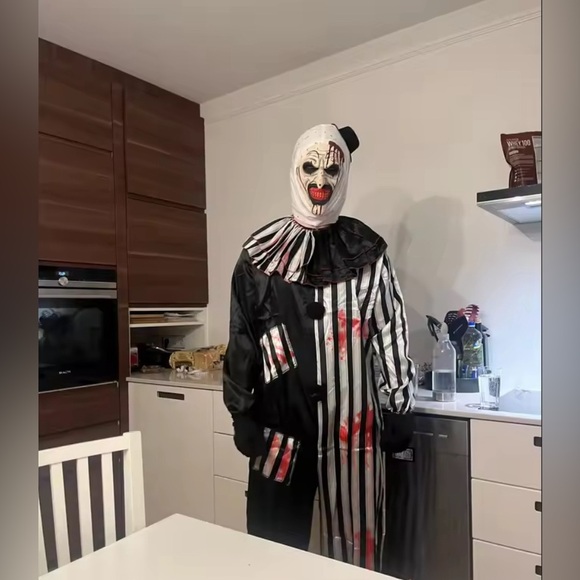 Terrifier Mask Art the Clown Mask Scary Killer Clown Mask Christmas, New-year! - Picture 5 of 5